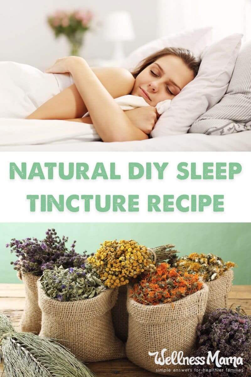 This homemade herbal sleep tincture recipe helps promote restful sleep, especially during times of stress or illness.