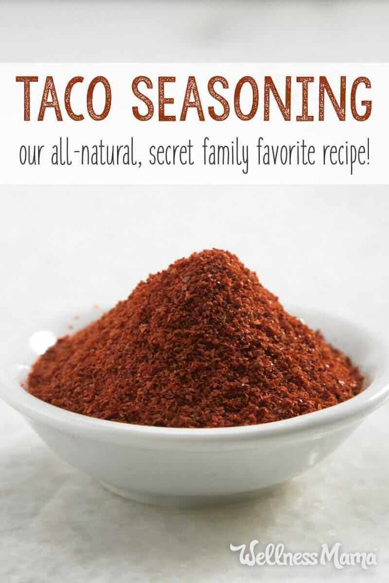 This amazing homemade taco seasoning recipe with herbs and spices is inexpensive to make and takes the place of store bought seasoning packets with MSG.