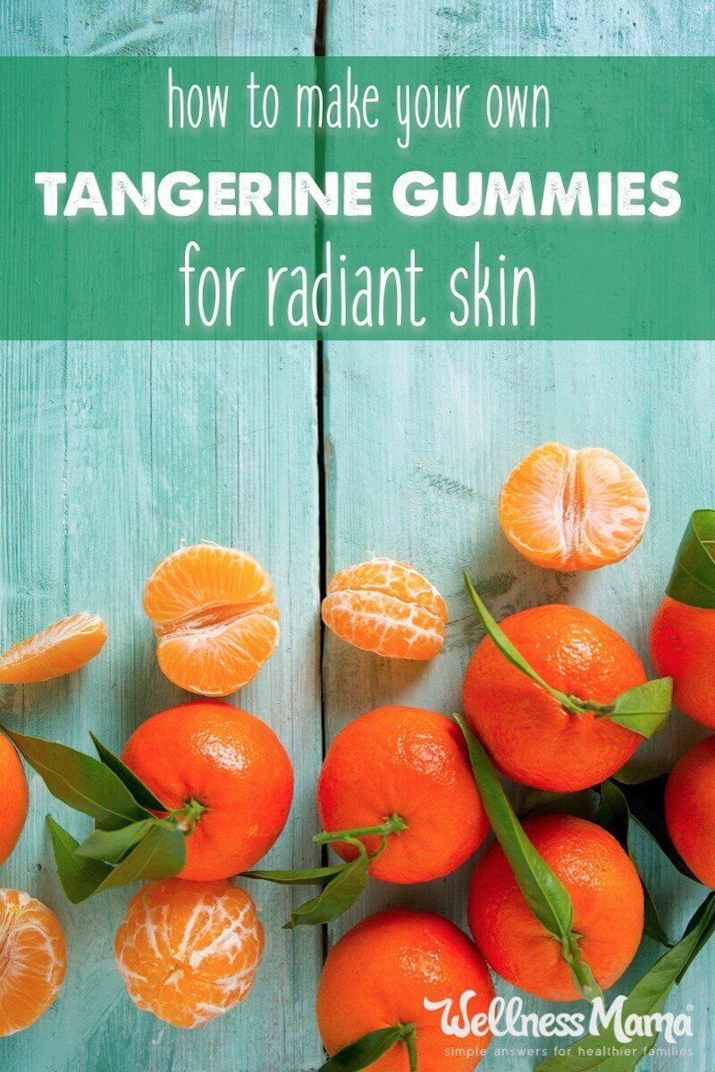These tangerine gummies are a great way to add health boosting gelatin to the diet which can improve skin, hair, allergies and more.