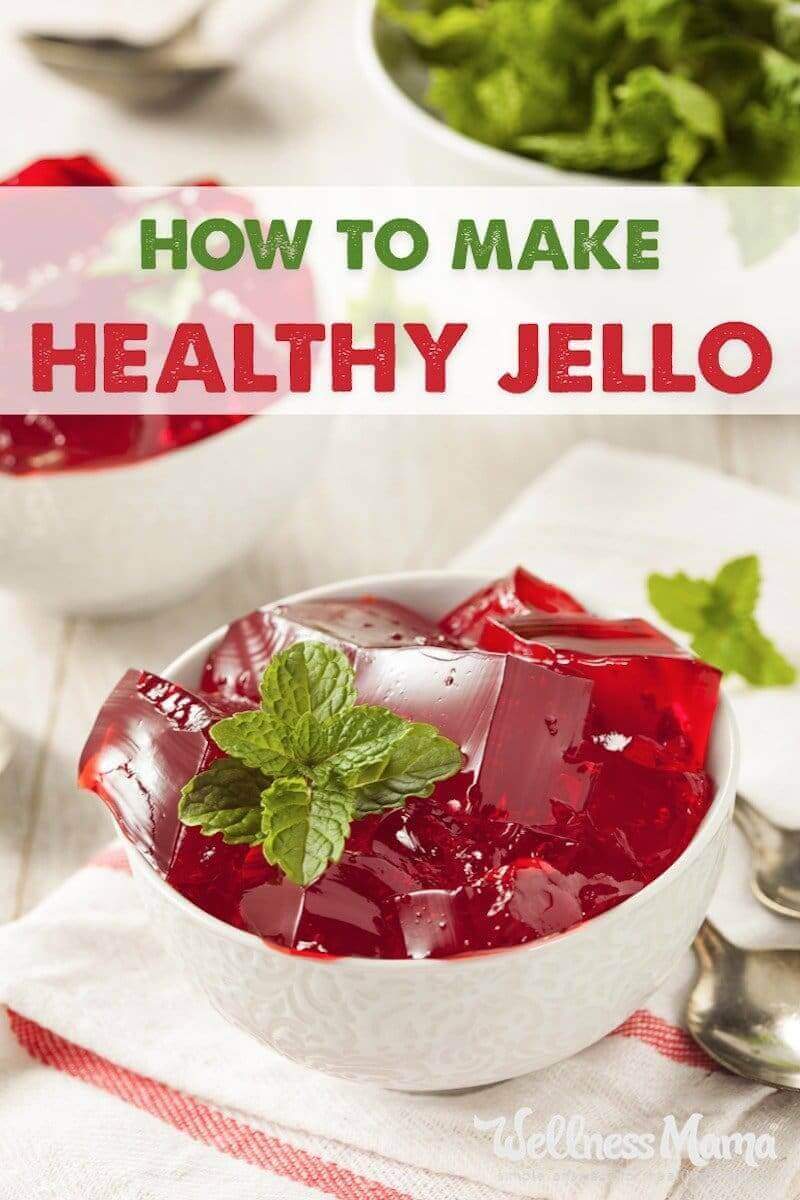 This healthy Jello recipe is made with grass fed gelatin and no added sugar or artificial ingredients for a healthy treat.