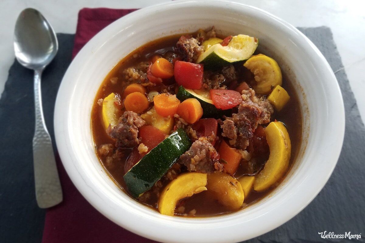 Hearty Italian Sausage Soup With Vegetables (One Pot Recipe)