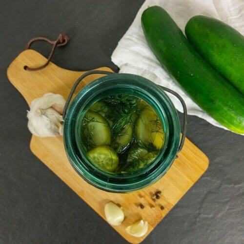 fresh cucumber pickles