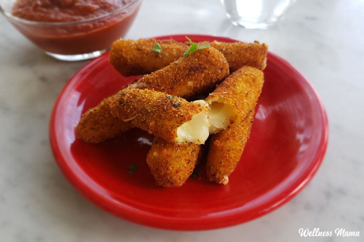 Healthy Fried Cheese Sticks