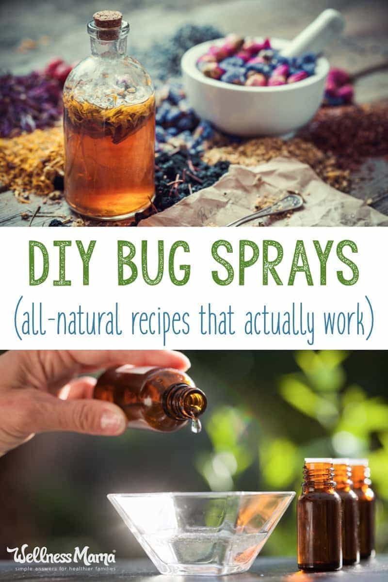Make this 5 minute simple and effective homemade bug spray recipe with essential oils and other natural ingredients to keep mosquitos and insects away.