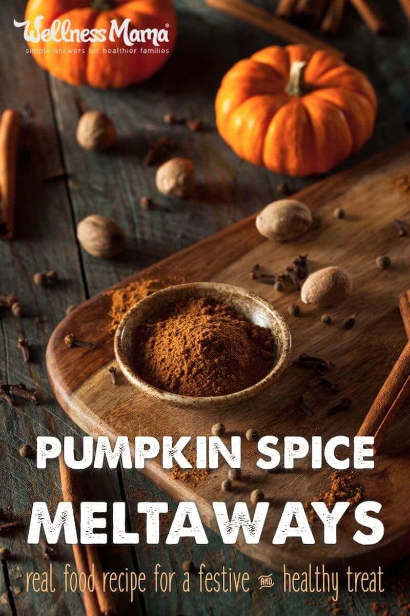 These pumpkin spice meltaways are simple to make without the oven. They combine coconut oil, coconut butter/cream and spices.
