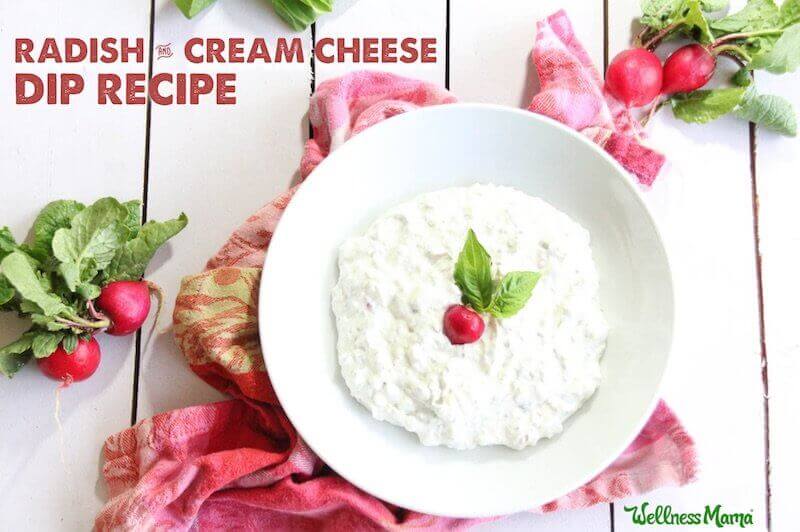 Radish cream cheese dip recipe