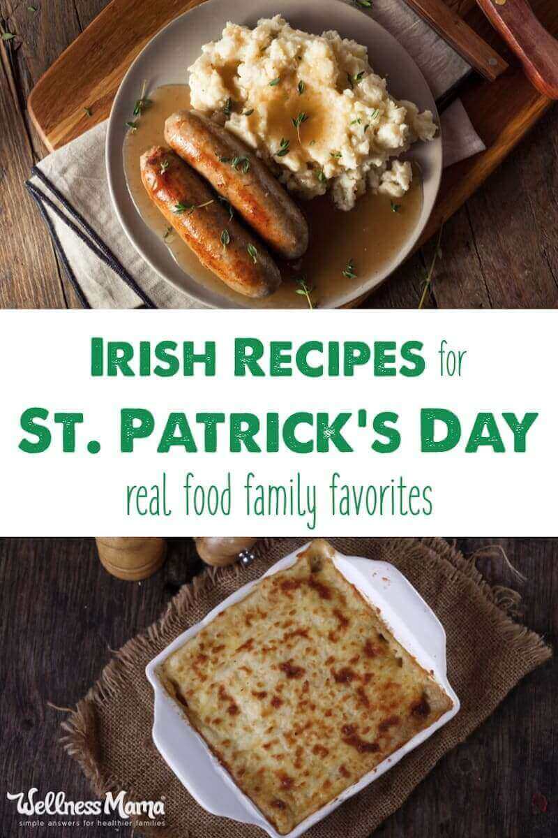 These healthy Irish recipes for St. Patrick's Day are real food takes on classic Corned Beef and Cabbage, Shepard's Pie and Bangers and Mashed potatoes