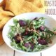Roasted beet and arugula salad