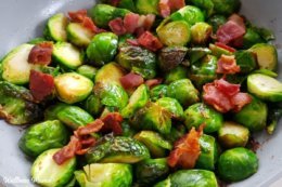 Brussels sprouts with bacon