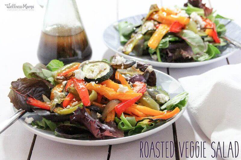 Roasted Vegetable Salad Recipe with Balsamic Vinaigrette