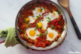 traditional shakshouka eggs breakfast