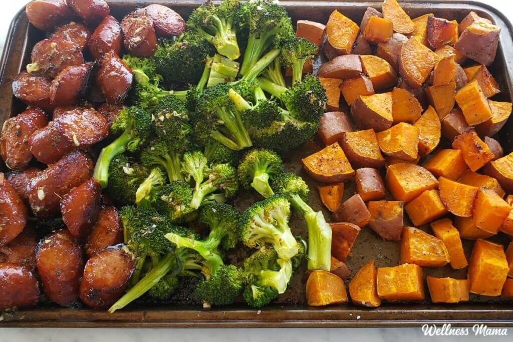 Sheet Pan Honey Garlic Smoked Sausage