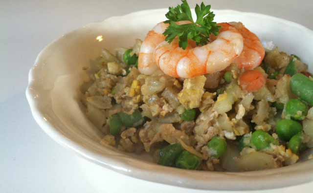 shrimp fried cauliflower rice healthy