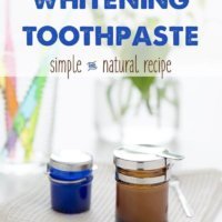 The best natural whitening toothpaste recipe I've ever used. It combines minerals, xylitol, gum supporting MCT oil and essential oils to whiten teeth.