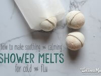 Soothing shower melts