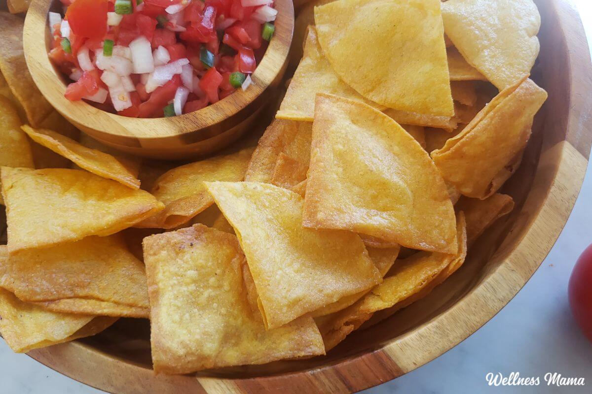 Homemade Tortilla Chips (Baked or Fried)