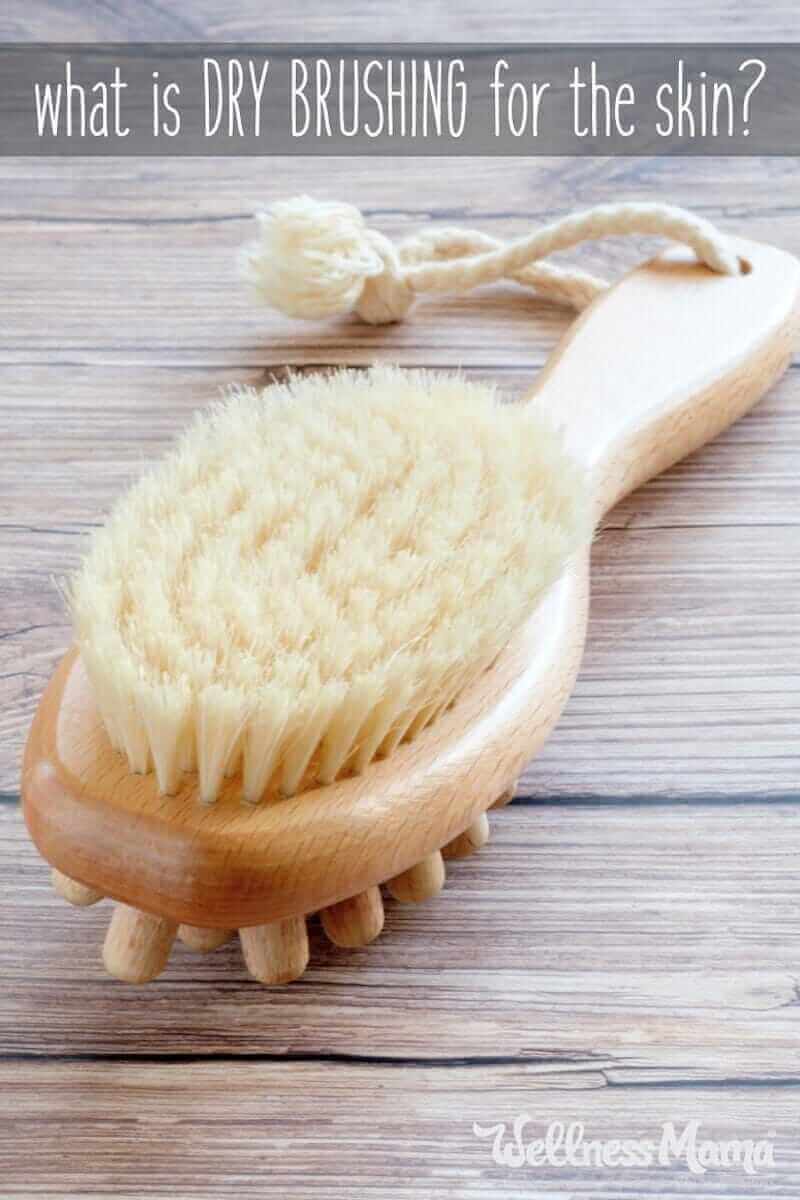 Dry brushing is an age-old process of brushing skin with a natural brush to stimulate lymph flow, improve circulation, exfoliate skin and help cellulite.
